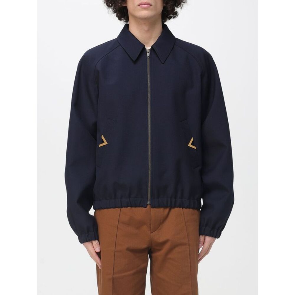 Valentino Men Vlogo Wool Blend Jacket Valentino